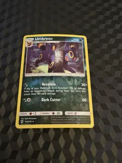 Pokemon Umbreon TCG Reverse Holo Rare Card 120/214 Sun & Moon Lost Thunder - Image 1