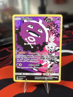 Pokemon TCG Cosmic Eclipse Koffing Card 243/236 2019 Secret Rare LP - Image 1