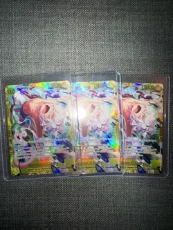 NEW 3x Monkey D. Luffy OP15 EB04-061 SEC ONE PIECE Card in hand ENGLISH NM - Image 1