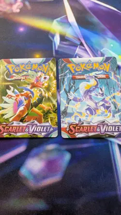 Pokemon TCG Scarlet & Violet Trainer Tips Art Cards Ft. Miraidon & Koraidon Ex - Image 1