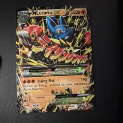 Pokemon M Lucario EX 55/111 XY Furious Fists Holo Ultra Rare 220 HP Mega Card - Image 1