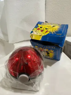 Burger King Pokemon 1999 Pikachu 23k Gold Plated Card Sealed In Pokeball - Image 1