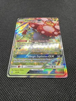 Pokemon Card Cosmic Eclipse Vileplume GX 4/236 Rare GX Holo - Image 4