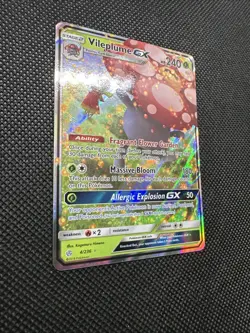 Pokemon Card Cosmic Eclipse Vileplume GX 4/236 Rare GX Holo - Image 5