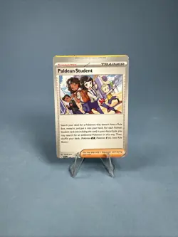 Miscut ERROR Pokemon Card Paldean Student Paldean Fates #086/091 2024 - Image 1