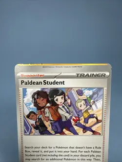 Miscut ERROR Pokemon Card Paldean Student Paldean Fates #086/091 2024 - Image 2