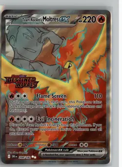 TEAM ROCKET'S MOLTRES EX 208/182 HOLOFOIL MISC CARDS & PRODUCTS POKEMON NM - Image 1