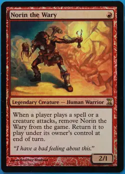 Norin the Wary FOIL Time Spiral PLD Red Rare MAGIC CARD (ID# 511342) ABUGames - Image 1