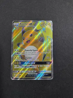 Pokemon Raichu GX SM90 & Kingdra EX 122/124 Holo Card Lot - 2 Cards - LP - Image 1