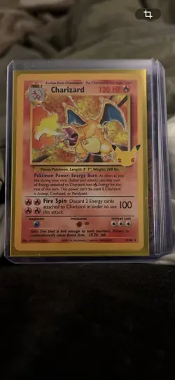 Pokemon Charizard 4/102 Celebrations Classic Collection Holo Full Art Promo Card - Image 4