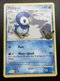 Pokemon Card - JUMBO Piplup First Partner 25th Anniversary Celebrations 93/130 - Image 1
