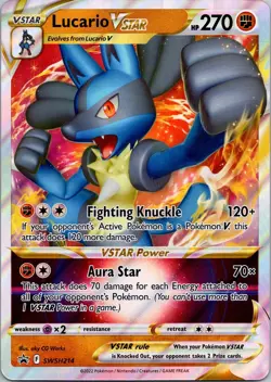 Lucario VSTAR SWSH214 Jumbo Cards Holo - Image 1