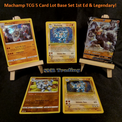 Machamp Pokemon TCG 5 Card Lot Base Set 1st Ed Legendary V Holo Reverse Cosmos - Image 1