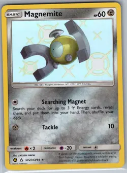 Magnemite SV27/SV94 Hidden Fates: Shiny Vault - Pokemon Card - NM - Image 1