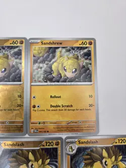 Pokemon Card Lot Of 10 Various Sandshrew Sandslash Reverse Holo Collection - Image 5