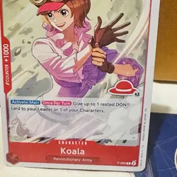 Kaola, P-069, Promo, RED STRAW HAT LOGO version, english, one piece card - Image 3