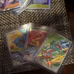 Pokemon Squirtle Charmander Bulbasaur Holo Card Lot - English Collectible Cards - Image 1