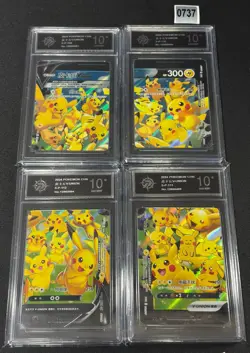 Pikachu V-union Promo 109/S-P - 112/S-P Combination Set - Pokemon Card Grade 10 - Image 1