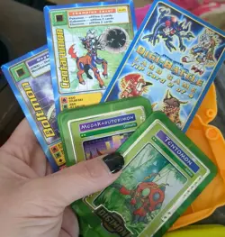 2000 Taco Bell Digimon 9 Tin Cards With Set Of 3 Cases, 2 Extra Cards+Tip Card - Image 3