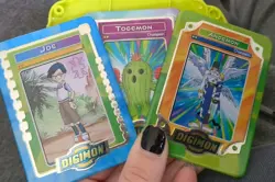 2000 Taco Bell Digimon 9 Tin Cards With Set Of 3 Cases, 2 Extra Cards+Tip Card - Image 4