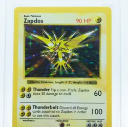 PSA 8.5 ZAPDOS 16/102 (POP 14) Shadowless Holo Rare Base Set 1999 - Pokemon Card - Image 2