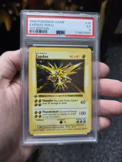 Pokemon Base Set 1st Edition Zapdos Holo 16/102 PSA 5 CLEAN FRONT FREE SHIPPING - Image 5