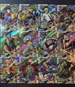 One Piece Set of 12 Collectible Character Anime SSR SR Cards CCG Luffy Sanji - Image 1
