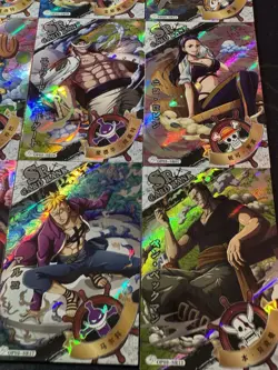 One Piece Set of 12 Collectible Character Anime SSR SR Cards CCG Luffy Sanji - Image 4