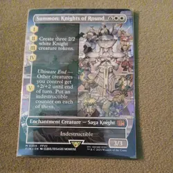 Summon: Knights of Round (Borderless) ✅ Final Fantasy ✅ Magic The Gathering mtg) - Image 1
