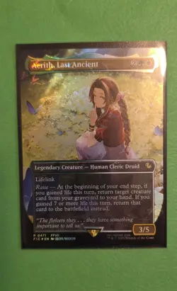 Aerith, Last Ancient (Borderless) (Chocobo Track Foil) Commander: Final Fantasy - Image 1