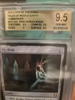 MTG LOTR Sol Ring – Human (LTC #0410) serialized /9000 Unnumbered – BGS 9.5 - Image 3