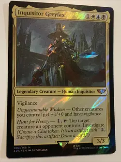 Inquisitor Greyfax (Surge Foil) - Universes Beyond: Warhammer 40,000 (40K) - Image 2