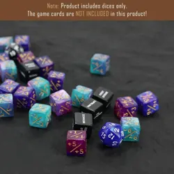 50PCS MTG Keywords Plus 1 Life Counters Dice Set - Image 3