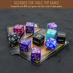 50PCS MTG Keywords Plus 1 Life Counters Dice Set - Image 5