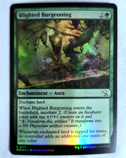Blighted Burgeoning 0177 Foil March of the Machine Magic: The Gathering - Image 1