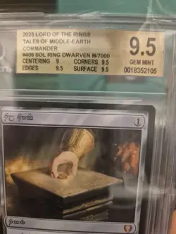 MTG LOTR Sol Ring – Dwarven (LTC #0409) serialized /7000 Unnumbered – BGS 9.5 - Image 3