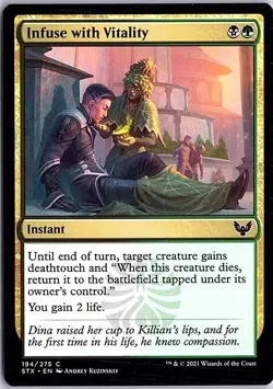 Infuse with Vitality C Strixhaven: School of Mages 194 LP MTG - Image 1