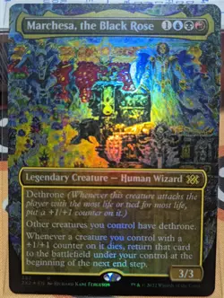 MTG Marchesa, The Black Rose Double Masters 2022 (Foil Borderless) NM-M Rare - Image 1