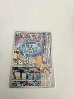 2024 Pokemon S&V Stellar Crown Illustration Rare Holo Squirtle #148/142 - Image 1