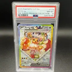 Pokemon Eevee EX TCG Super-Premium Collection Card 174 PSA 8 Near Mint - Image 1