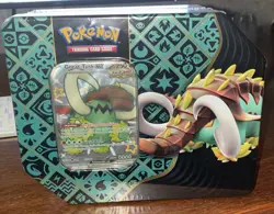 Pokemon Great Tusk EX Scarlet & Violet Paldean Fates Tin New Sealed - Image 1