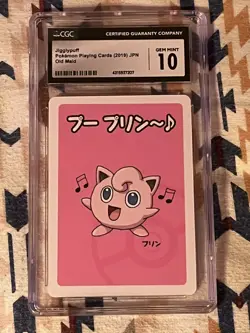 JIGGLYPUFF 2019 POKEMON JPN PLAYING CARDS OLD MAID CGC 10 Q6129 - Image 2
