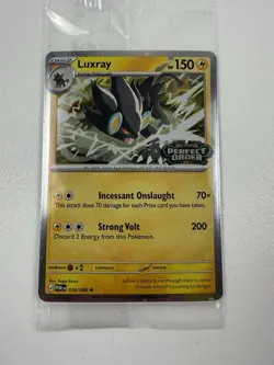 Pokemon Luxray 028/088 - Best Buy Perfect Order Stamped Promo - Sealed - NM - Image 1