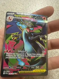 Mega Charizard X ex 109/094 Pokemon Phantasmal Flames ex Full Art NM - Image 4