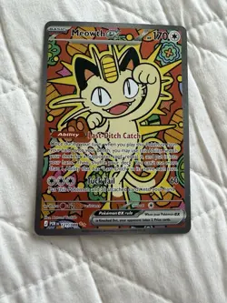 Pokemon TCG Meowth ex 121/088 Special Illustration Rare Perfect Order SIR - Image 3