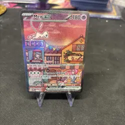 Pokemon TCG Mew EX SVP 053 Scarlet Violet 151 Black Star Promo Full Art - Image 1