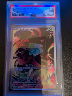 Pokemon 2025 Meg EN-Mega Evolution Illustration Rare #133 Bulbasaur PSA 9 - Image 1
