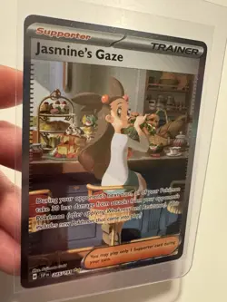 2024 Pokemon Sv08: Surging Sparks Jasmine's Gaze 245/191 SIR Full Art NM Mint - Image 1