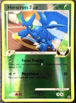 Pokemon TCG • Heracross (E4) 24/111 - Rising Rivals Reverse Holo • MP • - Image 1