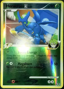 Pokemon TCG • Heracross (E4) 24/111 - Rising Rivals Reverse Holo • MP • - Image 2